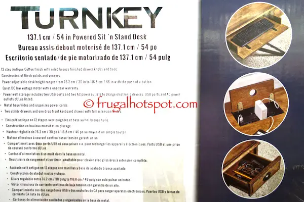 Turnkey Powered Sit 'n Stand Desk Costco | Frugal Hotspot