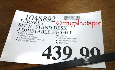 Turnkey Powered Sit 'n Stand Desk Costco Price | Frugal Hotspot