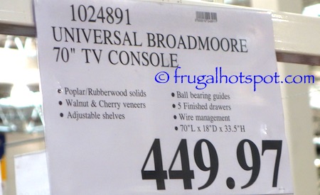 Universal Broadmoore 70" TV Console Costco Price | Frugal Hotspot