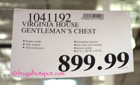 Virginia House Gentleman's Chest Costco | Frugal Hotspot