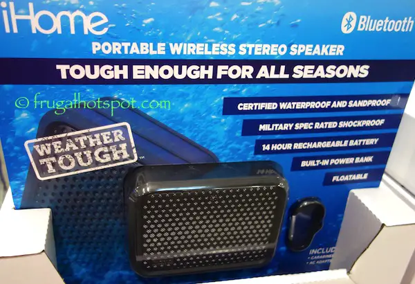 iHome IBT7 Portable Wireless Stereo Speaker Costco | Frugal Hotspot