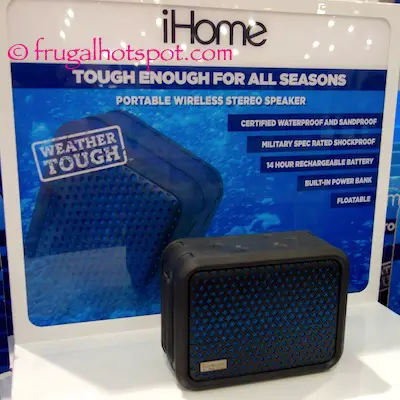 iHome IBT7 Portable Wireless Stereo Speaker Costco | Frugal Hotspot