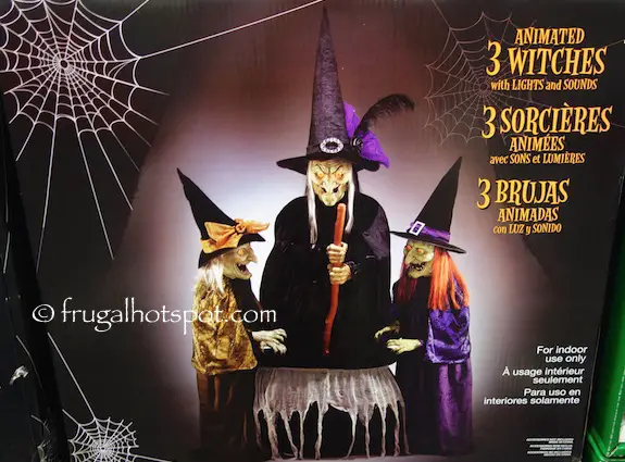 3 Animated Witches with Lights and Sounds Costco | Frugal Hotspot