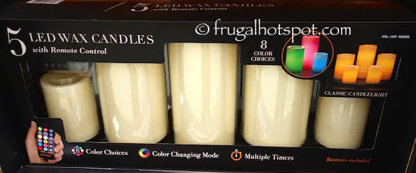 5 Color Changing LED Wax Candles Costco | Frugal Hotspot