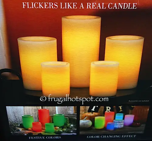 5 Color Changing LED Wax Candles Costco | Frugal Hotspot