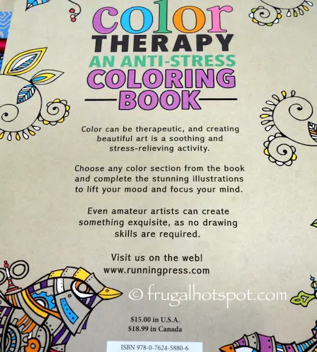 Anti-Stress Coloring Book Costco | Frugal Hotspot