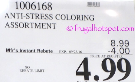 Anti-Stress Coloring Books Costco Price \ Frugal Hotspot