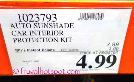 Auto Sunshade 3-Piece Car Interior Protection Kit Costco Price | Frugal Hotspot