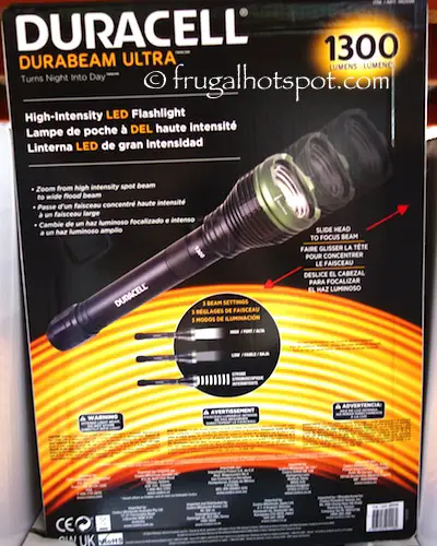 Duracell Durabeam Ultra 1300 Lumens LED Flashlight Costco | Frugal Hotspot