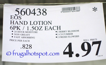 eos Hand Lotion 6-Pack Costco Price | Frugal Hotspot