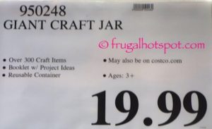 Bendon Giant Craft Jar Costco Price | Frugal Hotspot
