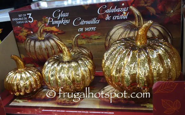 Glass Pumpkins Set of 3 Costco | Frugal Hotspot