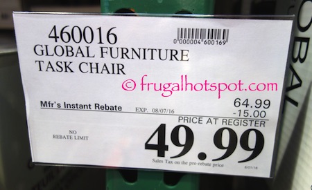 Global Furniture Task Office Chair Costco Price | Frugal Hotspot