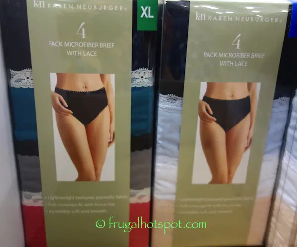 Karen Neuburger Microfiber Ladies Brief 4-Pack Costco | Frugal Hotspot