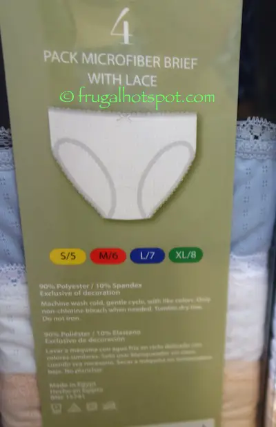 Karen Neuburger Microfiber Ladies Brief 4-Pack Costco | Frugal Hotspot