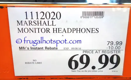 Marshall Monitor Headphones Costco Price | Frugal Hotspot