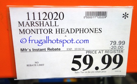 Marshall Monitor Headphones Costco Price | Frugal Hotspot