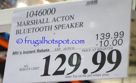 Marshall Acton Bluetooth Speaker Costco Price | Frugal Hotspot