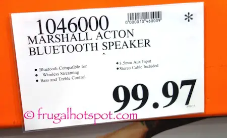 Marshall Acton Bluetooth Speaker | Costco Price