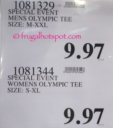 Men's Olympic T-Shirt Costco Price | Frugal Hotspot