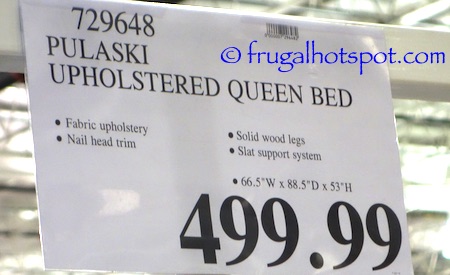 Pulaski Furniture Queen Upholstered Bed Costco Price | Frugal Hotspot