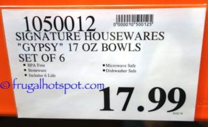 Signature Housewares Gypsy Bowls 6-Piece Set Costco Signature Housewares Gypsy Bowls 6-Piece Set Costco Price | Frugal Hotspot