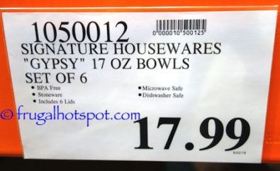 Signature Housewares Gypsy Bowls 6-Piece Set Costco Price | Frugal Hotspot