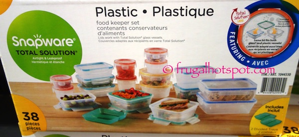 Snapware 38-Piece Plastic Food Keeper Set Costco | Frugal Hotspot