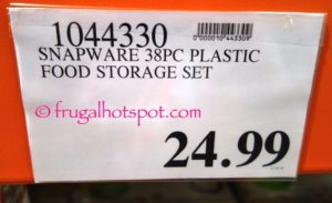 Snapware 38-Piece Plastic Food Keeper Set Costco Price | Frugal Hotspot