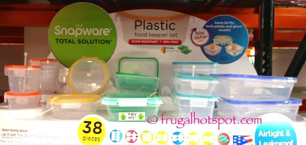 Snapware 38-Piece Plastic Food Keeper Set Costco | Frugal Hotspot