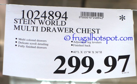 Stein World MultiColor Accent Chest Costco Price | Frugal Hotspot