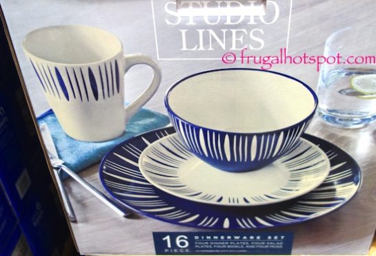 Baum Essex "Studio Lines" 16-Piece Dinnerware Set Costco | Frugal Hotspot