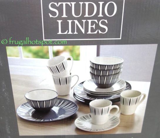 Baum Essex "Studio Lines" 16-Piece Dinnerware Set Costco | Frugal Hotspot