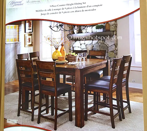 Universal Furniture Broadmoore 9-Piece Counter Height Dining Set Costco | Frugal Hotspot