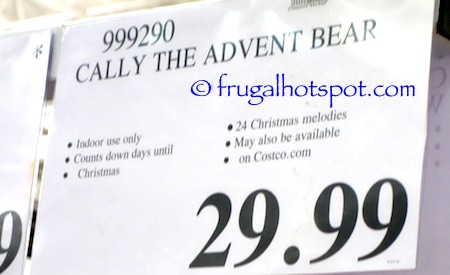 Cally the Advent Bear Costco Price | Frugal Hotspot