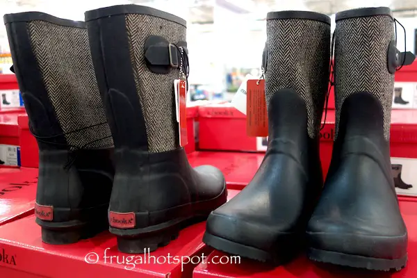 Chooka Ladies Herringbone Rain Boot Costco | Frugal Hotspot