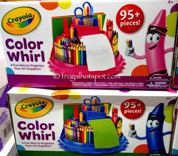 Crayola Color Whirl Caddy Art Supply Set Costco | Frugal Hotspot