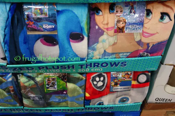 Oversized Plush Throw Assorted Characters Costco | Frugal Hotspot