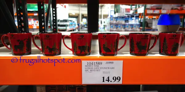 Mossy Oak Lodge Life Stoneware 6-Piece Mug Set Costco Price | Frugal Hotspot