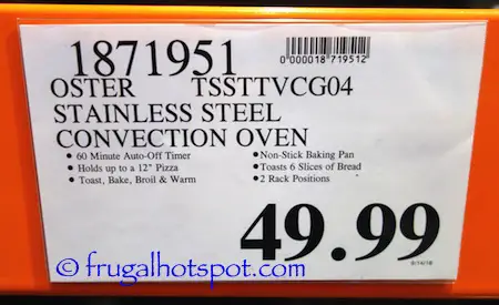 Oster Convection Countertop Oven Costco Price | Frugal Hotspot
