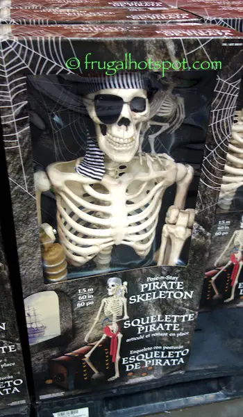 Pose-n-Stay Pirate Skeleton with Parrot Costco | Frugal Hotspot