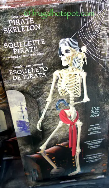 Pose-n-Stay Pirate Skeleton with Parrot Costco | Frugal Hotspot