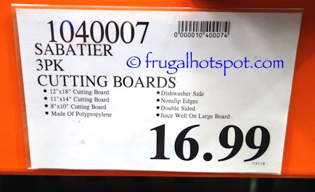 Sabatier 3-Piece Cutting Board Set Costco Price | Frugal Hotspot