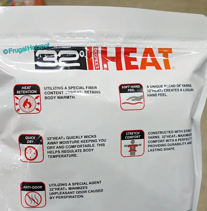 32 Degrees Heat | Features | Costco