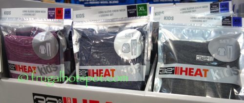 32 Degrees Heat Kids Long Sleeve Crew Neck Top + Legging Set at Costco