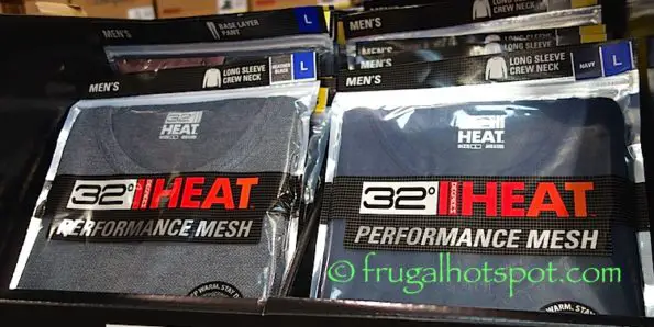32 Degrees Heat Men's Long Sleeve Crew Neck Thermal Top at Costco
