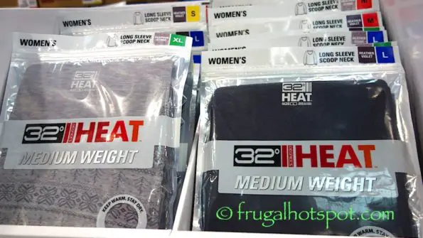 32 Degrees Heat Women's Long Sleeve Scoop Neck Thermal Top at Costco