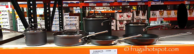 Anolon Authority Hard Anodized 10-Piece Cookware Set Costco | Frugal Hotspot