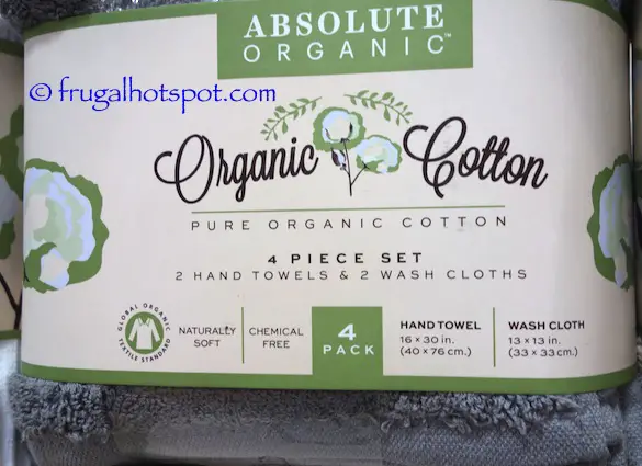 Costco: Absolute Organic Cotton 4-Pc Towel Set