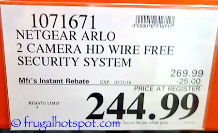 Netgear Arlo 2 Camera HD Security System Costco Price | Frugal Hotspot